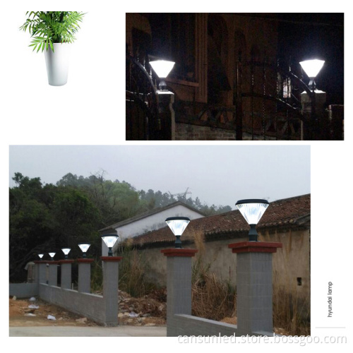 High Power Outdoor Solar Lamp - Solar Gate Light & Pillar Post Light